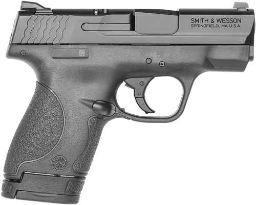 <span style="font-weight:bolder; ">Smith</span> & Wesson M&P Shield *CA Compliant Micro-Compact Frame 40 S&W 6+1/7+1, 3.10" Black Armornite Stainless Steel Barrel & Serrated Slide, Matte Black Polymer Frame & Grip