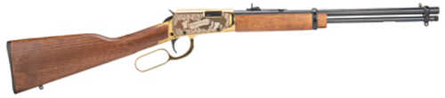 Rossi Rio Bravo Rifle 22 Long Rifle 18" Barrel 15Rd Black & <span style="font-weight:bolder; ">Gold</span> Finish