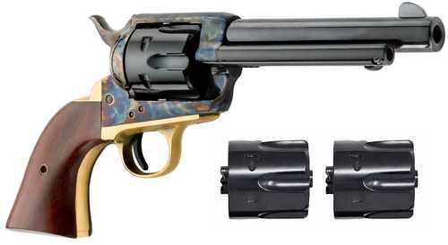 Pietta King Trio Revolver 4.75" Barrel 6Rd Color Case Finish