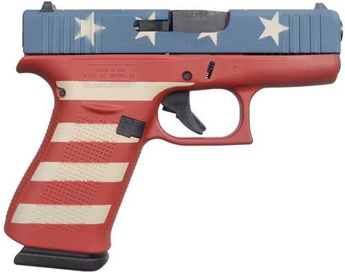 Glock 43X Pistol 9mm Luger 3.41" Barrel 10Rd American Flag Pattern Finish