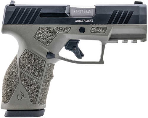 Click to see larger image. Taurus GX2 Pistol 9mm Luger 3.38" Barrel 13Rd Black Slide OD Green Finish