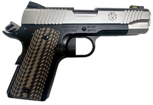 Ruger SR1911-CCO Pistol 9mm Luger 4.25" Barrel 7Rd Stainless Steel Slide Black Finish