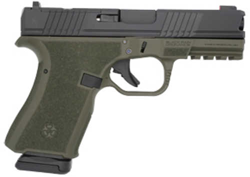 Black Rain Ordnance Frontline Pistol 9mm Luger 4" Barrel 15Rd Black Slide Olive Drab Green Finish