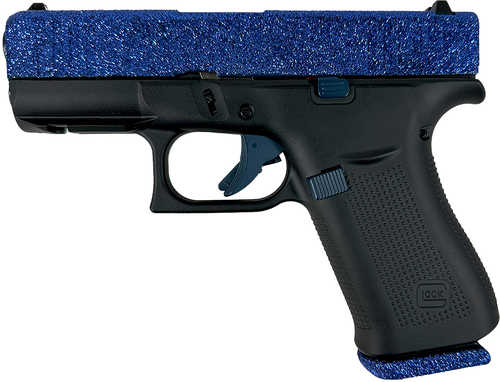 Glock G43X Pistol 9mm Luger 3.41" Barrel 10Rd Navy Blue Glitter Slide Black Finish