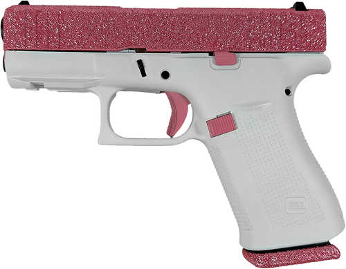 Glock G43X Pistol 9mm Luger 3.41" Barrel 10Rd Bubblegum Slide Frost Finish