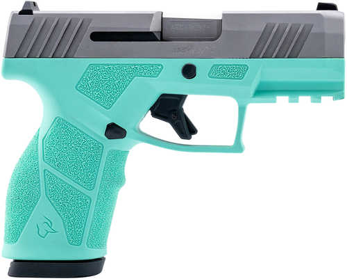 Taurus GX2 Pistol 9mm Luger 3.37" Barrel 10Rd Stainless Slide Cyan Finish