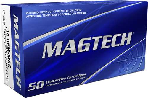 44 Rem Magnum 50 Rounds Ammunition MagTech 240 Grain Full Metal Jacket