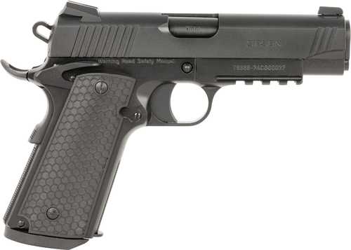 Girsan MC1911C Untouchable 1911 Semi-Automatic Pistol 9mm Luger 4.4" Barrel (1)-9Rd Magazine Ambidextrous Safety G10 Grips Black Finish