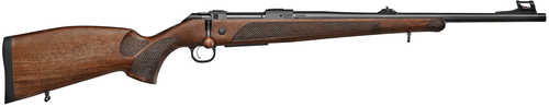 CZ USA 600 Plus Lux 300 Win Mag 24" Threaded Barrel Black Nitride Steel Receiver Walnut Fixed Stock