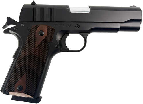 Tisas 1911 A1 Tanker 45 ACP 8+1 4.25" hard-chromium barrel manganese-phosphate serrated slide, matte black steel frame w/beavertail, wood grips