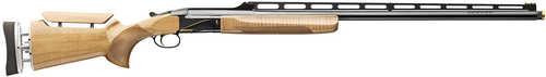 Browning BT-99 Max Full Size 12 Gauge Single Shot 2.75" 1 Shot 32" Polished Blued Adjustable Vent Rib Barrel, Blued Steel Receiver, Adjustable Gloss AAAA Maple Wood Stock