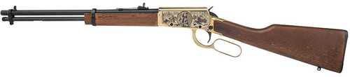 Rossi Rio Bravo Buffalo Bill Engraved PVD Gold Rifle .22 LR 15Rd Capacity 18 Barrel Wood Stock