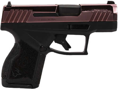 Taurus GX4 Micro-Compact Frame Pistol 9mm Luger 10+1 3.06" Satin Black DLC Stainless Steel Barrel, Rose Gold PVD Serrated Alloy Steel Slide, Matte Black Stainless Steel Frame, Textured Grip