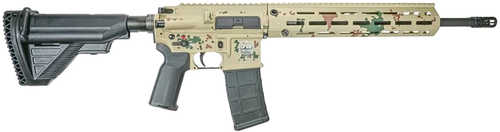 HK MR762 A1 75th Anniversary Rifle *CA Compliant 7.62x51mm 10+1 16.50" Black Stainless Steel Barrel, Tropentarn Camo Picatinny Rail Aluminum Receiver, M-LOK Handguard, 6 Position Black Synthetic Stock, Black Polymer Grip