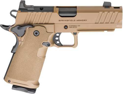 Springfield Armory Prodigy Comp 9mm Luger 4.25" Black DLC Match Grade Bull Barrel Coyote Brown Cerakote