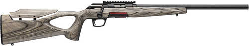 Winchester Repeating Arms Xpert Target 22 LR 10+1 18" Matte Black Threaded Bull Barrel, Matte Black Picatinny Rail Steel Receiver, Gray Adj Comb & LOP Thumbhole Laminate Stock
