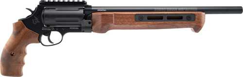Taurus Judge 45 Colt (Long Colt)/410 Gauge 5 Shot 13" Matte Black Oxide Picatinny Rail Barrel, Cylinder & Alloy Steel Frame, Walnut Grip
