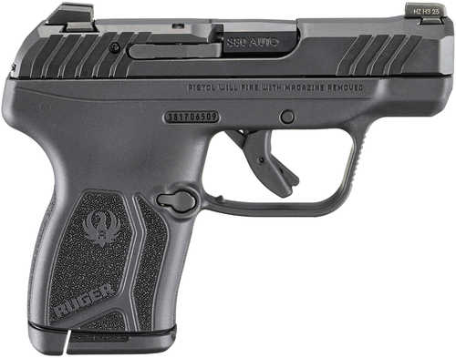 Ruger LCP Max Compact Frame 380 ACP 10+1 2.80" Black Oxide Alloy Steel Barrel, Black Nitride Alloy Steel Serrated Slide, Black Polymer Frame, Textured Grip, Manual Safety