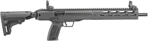 Ruger LC Carbine 5.7x28mm 10+1 16.25" Black Nitride Fluted Threaded Barrel, Black Hardcoat Anodize Picatinny Rail Aluminum Receiver, M-LOK Handguard, Adj Folding Black Synthetic Stock, Black Polymer Grip, Right Hand