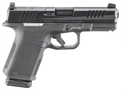 Ruger RXM 9mm Luger 15+1 4" Black FNC Nitride Alloy Steel Barrel & Optic Ready/Serrated Slide, Black Polymer Frame w/Accessory Rail, Textured Grip