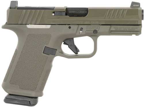 Ruger RXM Compact Frame 9mm Luger 15+1 4" Black FNC Nitride Barrel, OD Green Alloy Steel Optic Ready/Serrated Slide, OD Green Polymer Frame w/Accessory Rail, Textured Grip, RMR/RMSc/DeltaPoint Pro Footprint
