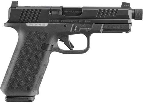 Ruger RXM 9mm Luger 17+1 4.50" Black FNC Nitride Alloy Steel Threaded Barrel & Optic Ready/Serrated Slide, Black Polymer Frame w/Accessory Rail, Textured Grip, RMR/RMSc/DeltaPoint Pro Footprint