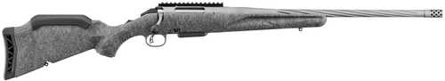 Ruger American II 350 Legend 5+1 20" Gun Metal Gray Cerakote Spiral Threaded Barrel, Gun Metal Gray Cerakote Alloy Steel Drilled & Tapped Receiver, Gray Splatter Adj LOP Synthetic Stock