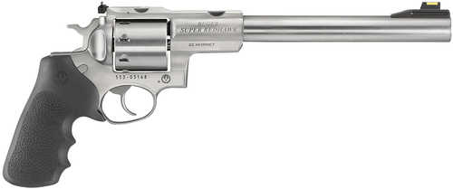 Ruger Super Redhawk 22 Hornet 8 Shot 9.50" Satin Stainless Steel Barrel, Cylinder & Frame, Black Hogue Tamer Monogrip Grip, Transfer Bar Safety