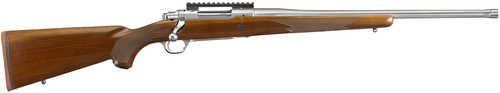 Ruger Hawkeye Hunter Full Size 308 Win 4+1 20" Satin Stainless Steel Threaded Barrel, Picatinny Rail Steel Receiver, Fixed American Walnut w/Pistol Grip Stock
