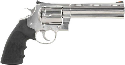 Colt Anaconda 45 Colt (Long Colt) 6 Shot 6" Stainless Vent Rib Barrel, Cylinder & Frame, Black Grip
