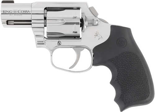 Colt King Cobra 357 Mag 6 Shot 2" Stainless Steel Barrel, Cylinder & Frame, Black Hogue Overmolded Grip, Exposed Hammer, DAO