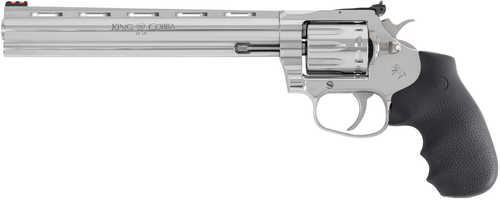 Colt King Cobra Target 22 LR 10 Shot 8" Stainless Vent Rib Barrel, Stainless Steel Cylinder & Frame, Black Hogue Overmolded Grip, Exposed Hammer