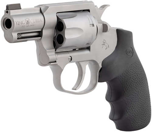 Colt King Cobra Small 357 Mag 6 Shot 2" Matte Stainless Steel Barrel, Cylinder Frame, Black Hogue Overmolded Grips, Exposed Hammer