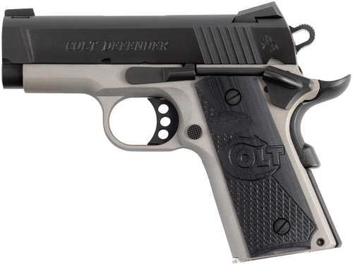 Colt Defender 45 ACP 7+1 3" Carbon Steel Slide, Aluminum Frame w/Beavertail, G10 Grip