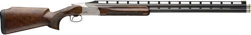 Browning Citori 825 Trap 12 Gauge Break Open 2.75" 2rd 32" Polished Blued Over/Under Vent Rib Barrel, Silver Nitride Stainless Steel Receiver, Monte Carlo Comb Gloss Black Walnut Stock