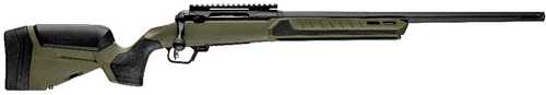 Savage Arms 110 Core Predator Full Size 308 Win 10+1 22" Medium Heavy Fluted Barrel, Arca Rail Forend, Hunter Green AccuStock w/AccuFit V2 Synthetic Stock, Left Hand