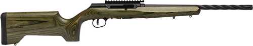 Savage Arms A Series Full Size 22 LR 10+1 18" Matte Black Spiral Fluted Threaded Barrel, Matte Black Carbon Steel Receiver w/ Picatinny Rail, OD Green Fixed Laminate Stock, Right Hand