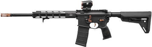 Sig Sauer M400 Rose Kit 5.56 NATO 30+1 16" Threaded Barrel, Black Anodized w/Rose Gold Controls, Picatinny Rail Alloy Steel Receiver, M-LOK Handguard, 6 Position Magpul SL Black Stock, Reduced Angle Grip Sig, ROMEO5 GENII