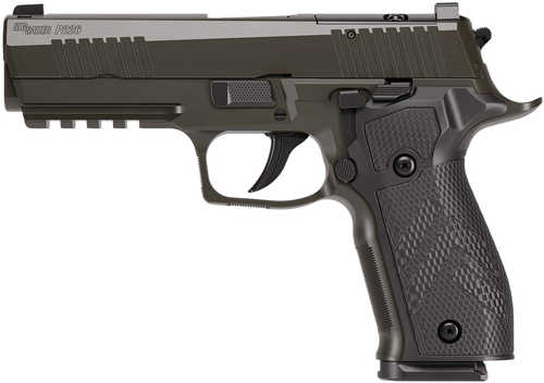 Sig Sauer P226X Legion Full Size Frame 9mm Luger 10+1 4.40" Black Match Grade Bull Barrel, Legion Gray Cerakote Stainless Steel Optic Ready/Serrated Slide, Legion Gray Cerakote Aluminum Frame w/Picatinny Rail, Hogue G10 Grip