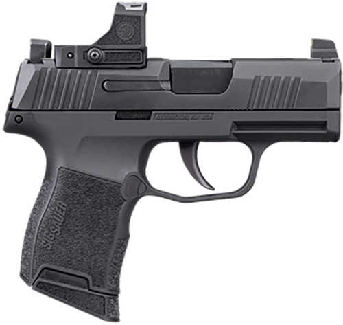 Sig Sauer P365X w/Optic Micro-Compact Frame 9mm Luger 10+1 3.10" Black Steel Barrel, Black Nitron Stainless Steel Optic Ready/Serrated Slide, Black Stainless Steel Frame w/Accessory Rail, Sig ROMEO-RS Compact, Shield RMSc Footprint