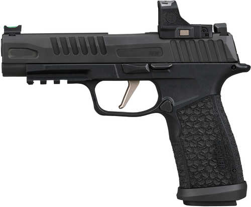Sig Sauer P365 Fuse w/Optic 9mm Luger 21+1 4.30" Black Barrel, Black Nitron Stainless Steel Optic Ready/Serrated Slide, Black DLC Polymer Frame w/Beavertail & Picatinny Rail, Black Laser Engraved Grip Module, Sig ROMEO-RS Red Dot