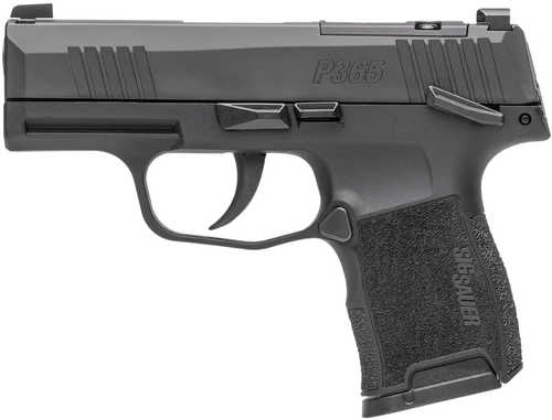 Sig Sauer P365 *CA Compliant 9mm Luger 10+1 3.10" Black Nitron Stainless Steel Optic Ready/Serrated Slide, Black Polymer Frame w/Accessory Rail, Black Polymer Grip
