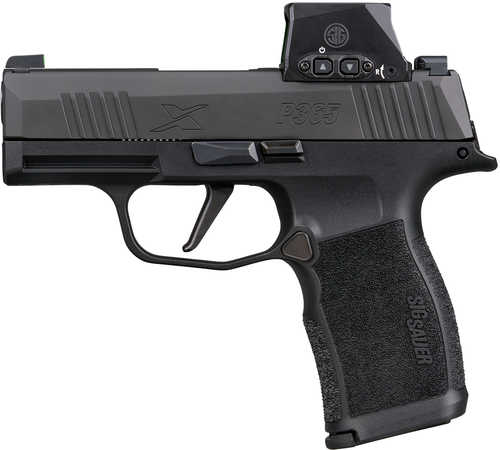 Sig Sauer P365X w/Romeo-X Sig Loc 9mm Luger 12+1 3.10" Black Barrel, Black Nitron Stainless Steel Serrated w/Optic Slide, Black Polymer Frame w/Accessory Rail, Sig ROMEO-X SIG-LOC