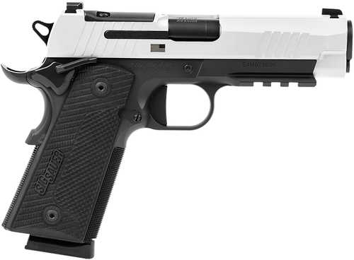 Sig Sauer 1911-X Freedom Series Limited Edition Carry 45 ACP 8+1 4.20" White Cerakote w/"Freedom" and Flag Engraving Stainless Steel Optic Ready/Serrated Slide, Black DLC Stainless Steel Frame w/Picatinny Rail, Black LOK G10 Grip