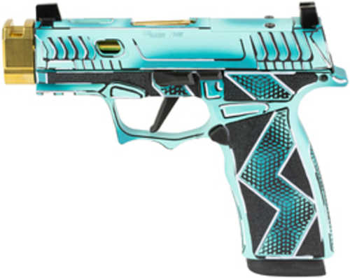 Sig Sauer, P365X Komodo Anime, Striker Fired, Semi-automatic, 9MM, 3.1" Zaffiri Threadless Compensated Barrel