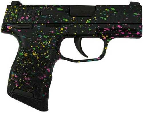 Sig Sauer Exclusive "Multi Color Paint" P365-380 Handgun 380 Auto 10Rd Magazine 3.1" Barrel Black Manual Safety