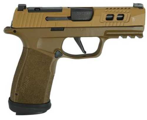 Sig Sauer P365 Two-Tone Brown XMACRO Tacops Handgun 9mm Luger 17Rd Magazines(4) 3.7" Barrel
