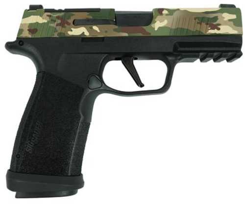 Sig Sauer P365 "MuiltiCam" XMACRO Tacops Handgun 9mm Luger 17Rd Magazines(4) 3.7" Barrel Black Grip