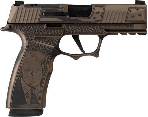 Sig Sauer P365 XMACRO TACOPS "Trump Fight" Handgun 9mm Luger 17rd Magazines(3) 3.7"