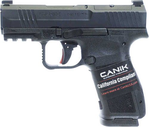 Canik Mete MC9L *CA Compliant 9mm Luger 10+1 3.18" Black Steel Barrel, Black Nitride Steel Serrated Slide, Black Polymer Frame w/Picatinny Rail, Interchangeable Backstrap Grip